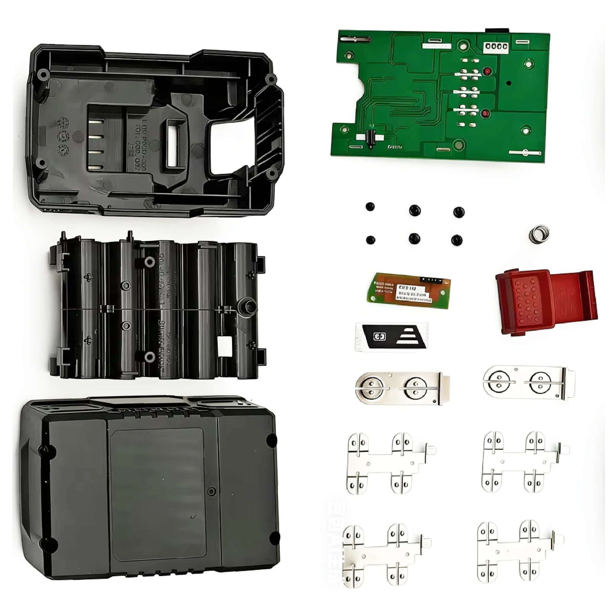 For ParkSide 10X18650 Lithium Ion Battery Case BMS Balance Charging Protection Circuit Board PCBA For X20V Shell Box Housings