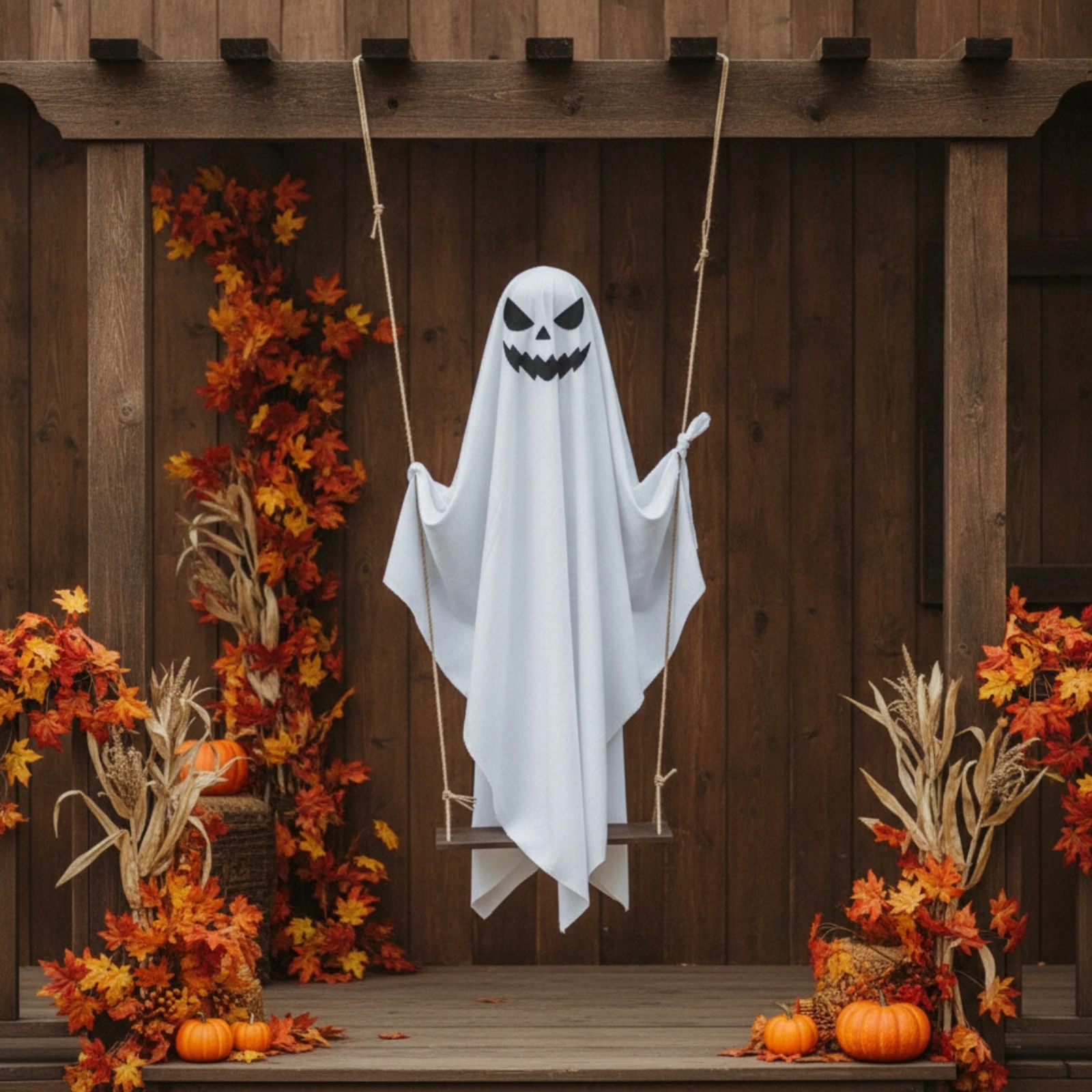 Hanging Ghost with Swing Glowing Hanging Ghost with Distant Control Halloween Decorations Spooky Holiday Ornament Scary