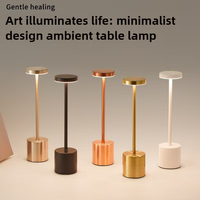 Modern Minimalist LED Rechargeable Bar Table Lamp, Portable Decorative Ambient Light For Bedroom And Outdoor Camping