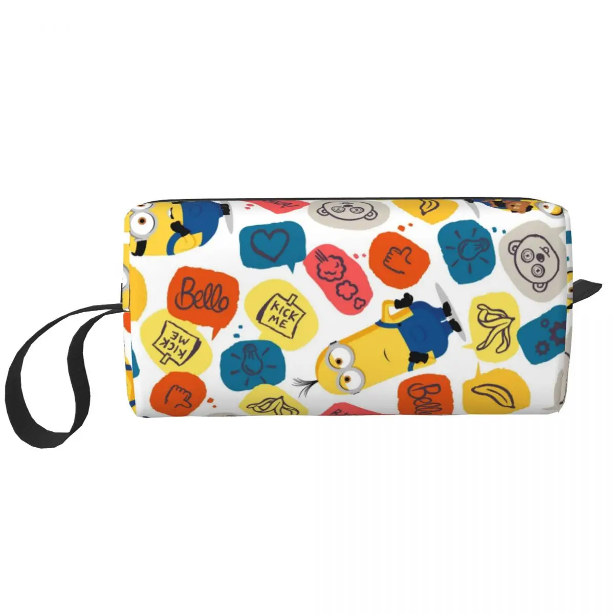 Minions Minion Emote Pattern Makeup Bag Large Cosmetic Bag Men Women Toiletry Bags Accessories Organizer