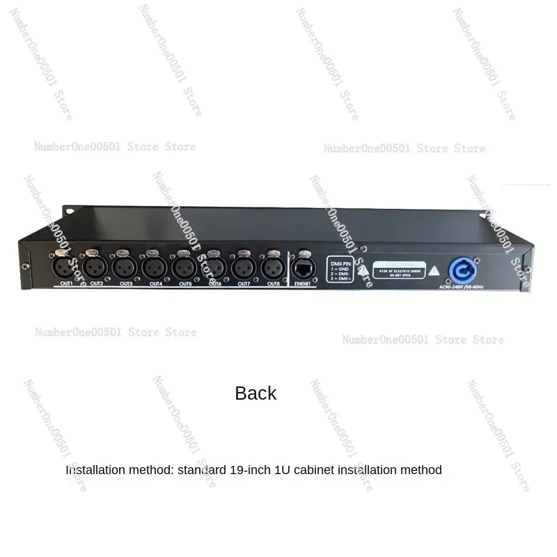 8-Channel Artnet-DMX512 Light Console Network Converter RJ45 To DMX512 Signal Expander