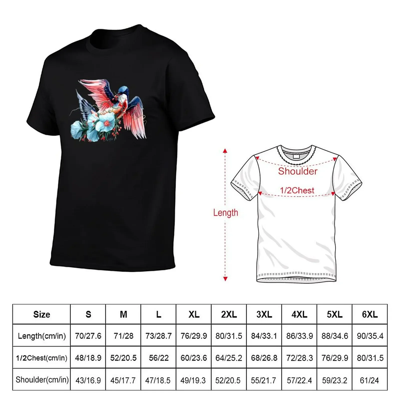 Bleeding Heart Dove T-Shirt anime clothes man t shirt oversize t-shirts man Men's t-shirt