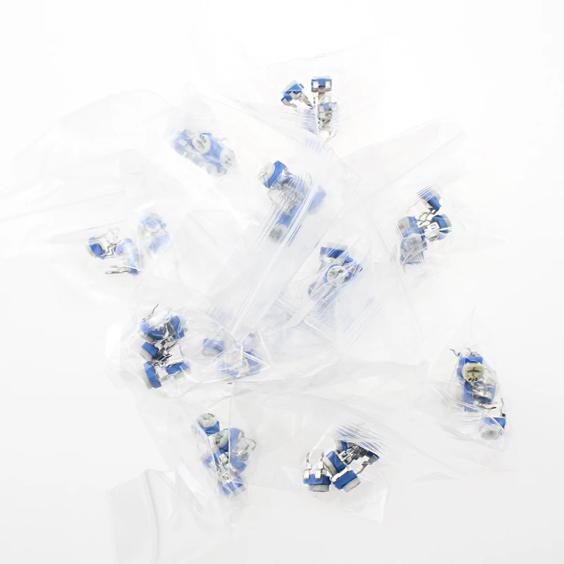 65 قطعة مقياس الجهد بالتشذيب RM065 مقاومة قابلة للتعديل 100R-1M الجهد 1K 5K 10K 20K 50K 100K 500K 1M المقاومات المتغيرة #3