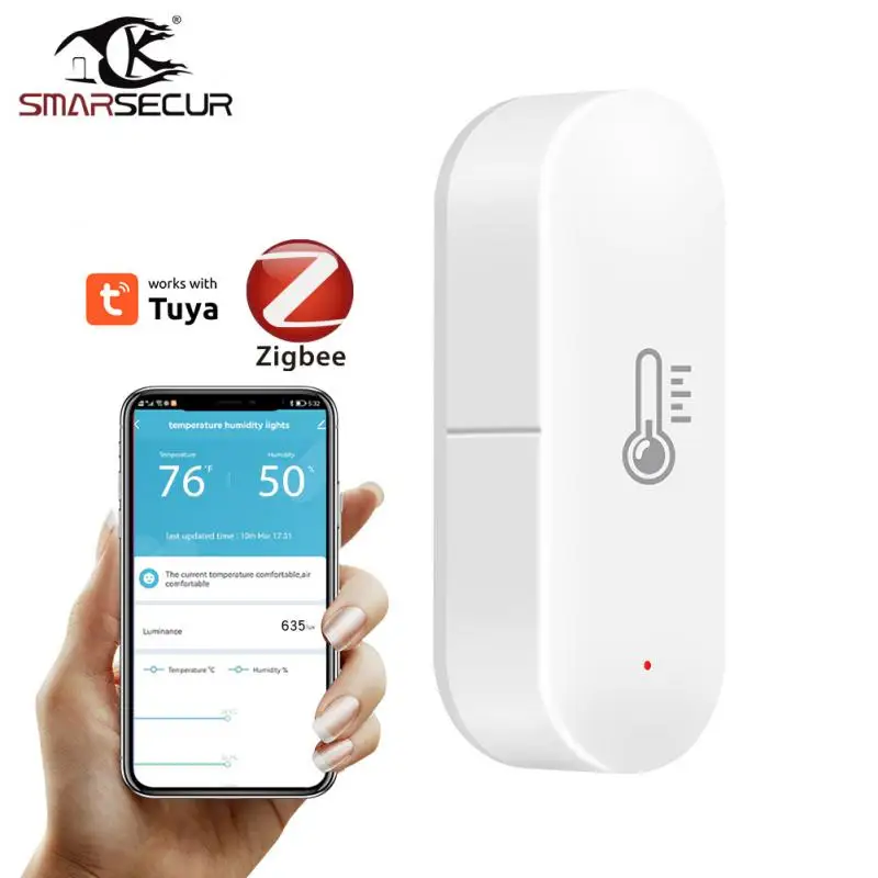 

Humidity Sensor Real-time Monitor App Control Intelligent Linkage Wireless Works With Gateway Smart Home Tuya