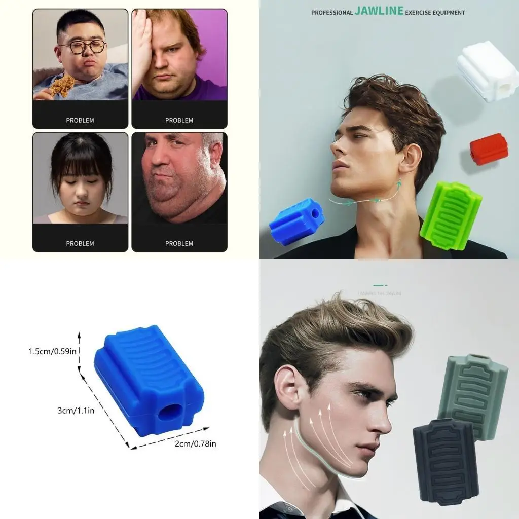 

Y1UC Compacts Silicones Jaw Trainer For Muscle Strengthening Travel Friendly