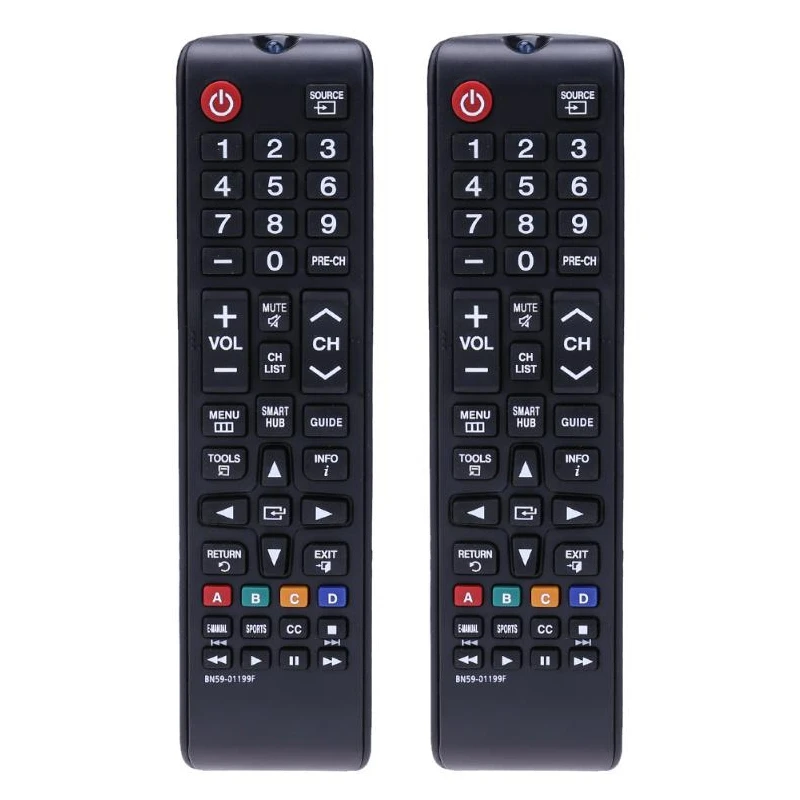 RISE-2X Universal TV Remote Control Replacement Television Remote Control RC All Function For Samsung BN59-01199F