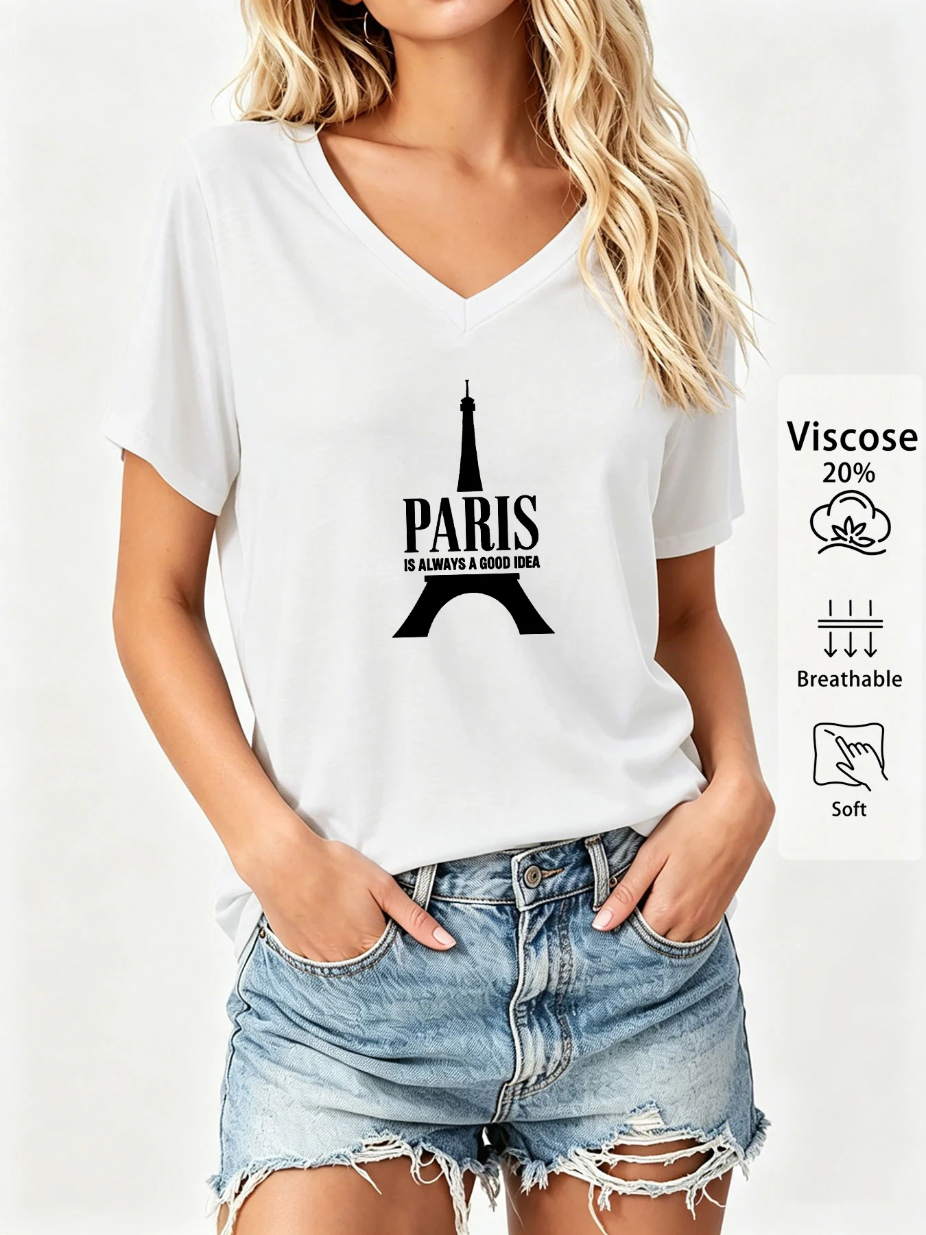Summer Clothing Essentials Women - Commuter-Friendly Gentle Tops, Short-Sleeve T-Shirts with