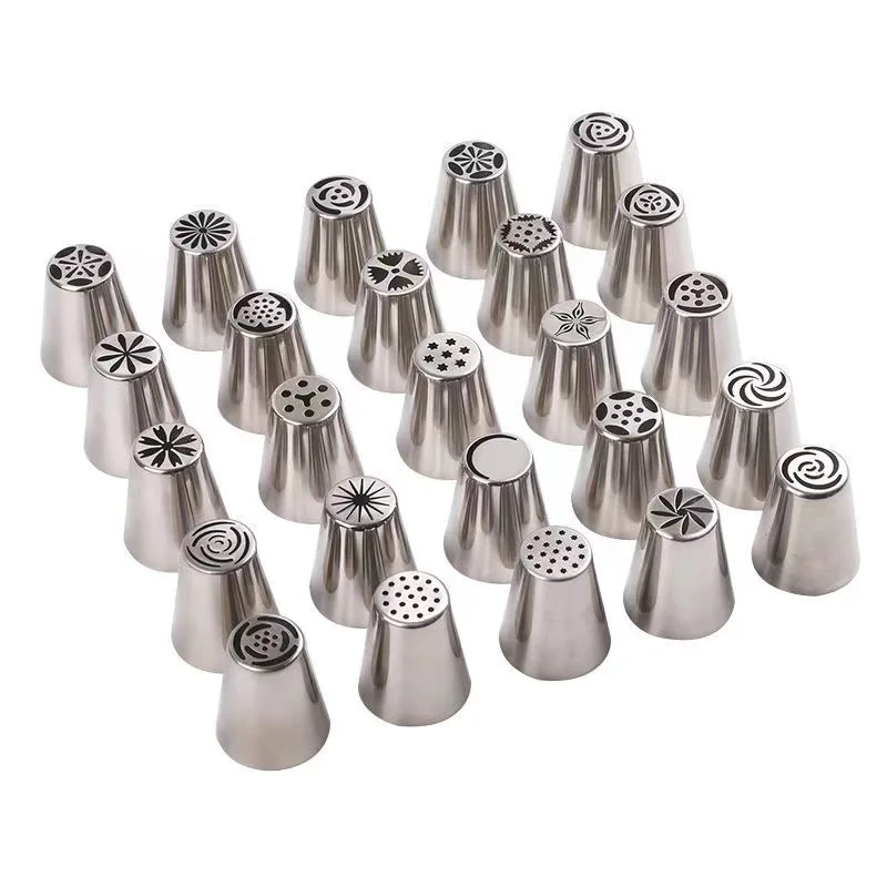 Russian Tulip Icing Rose Pastry Nozzles Cake Decorating Tools Flower Icing Piping Nozzle Cream Cupcake Tips Baking Accessories