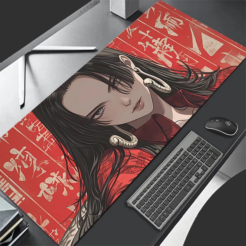 

Mouse Pad one Piece Boa·Hancock Game 90x400 Rubber Mini Pc Keyboard Laptop Computer Speed Desk Mat Gaming Acessories Mousepad