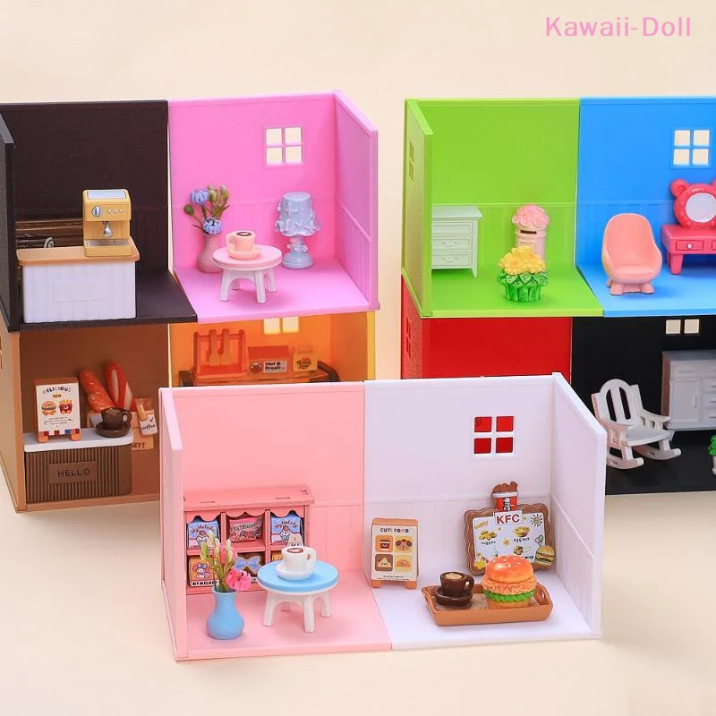 

1:12 DIY Dollhouse Scene Decoration Dollhouse Miniature Plastic Bar Counter Kitchen Furniture Toy Gift