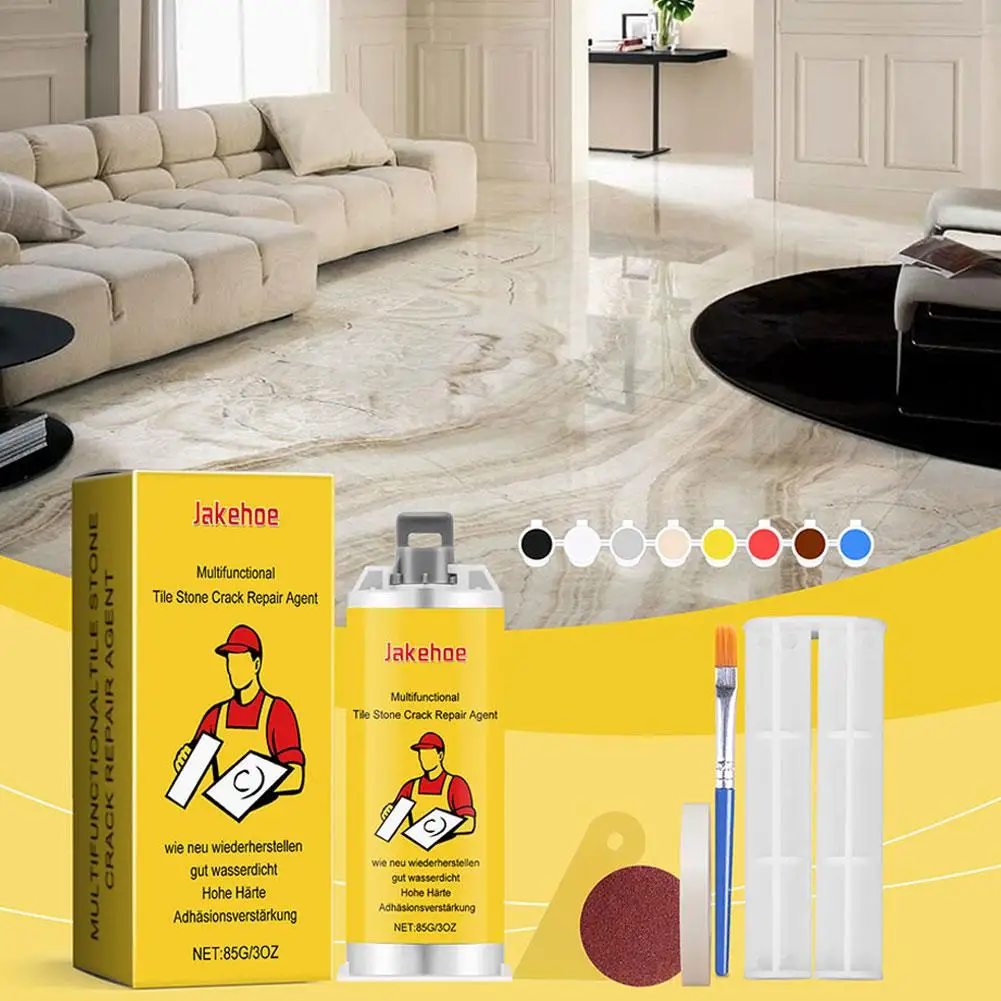 Multifunctional Tile Stone Crack Repair Kit Porcelain Tile Granite Marble Fix Tub Chips And Sink Cracks With Super Adhesio Tools