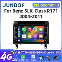 Jundof Android 13 Car Radio For Mercedes Benz SLK-Class R171 2004-2011 Multimedia Video Player Navigation GPS Carplay Autoradio