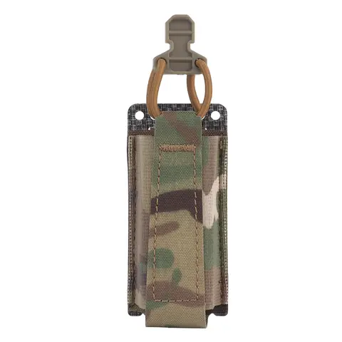 MOLLE 권총 싱글 매그 파우치 페로 스타일, 전술 에어소프트 탄창 홀스터 손전등 도구 가방, 탄성 코드 포함, 9mm/.40 Best5