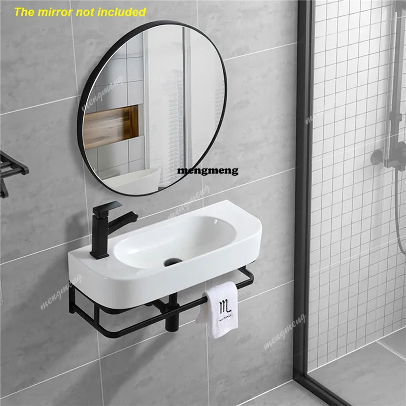 

Wall-Mounted Ceramic Washbasin, Balcony Washbasin, Hanging Basin, Small Apartment, Bracket Basin, Wall-Hung Sinks