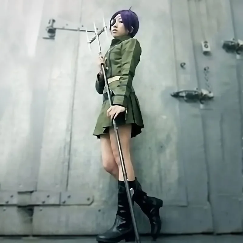 MN1 أنيمي هيتمان تولد من جديد كورومو دوكورو تأثيري كوكويو زي شعر مستعار كروم دوكورو زي مدرسي حفلة الهالوين البدلة 8/yG