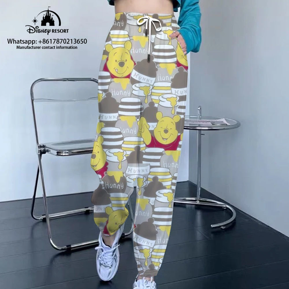 2024 Mickey Minnie Fall Hot Sale Kawaii Women\'s Fashion Casual Jogging Sweatpants Street Style Drawstring Pants y2k