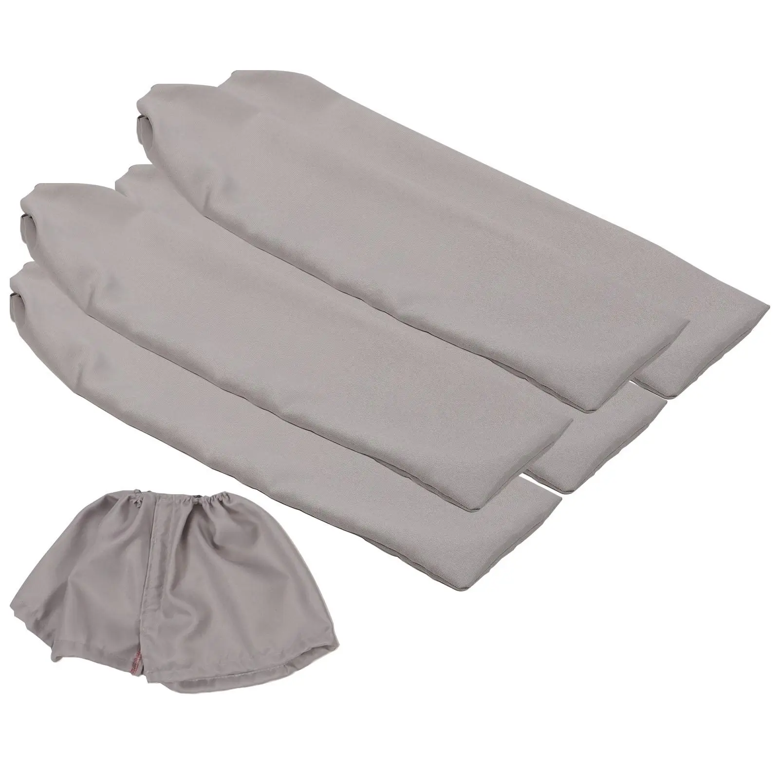 

1 Set Ceiling Fan Blade Cover Light Grey Cloth Dust Protector Easy Installation Cleaning Maintenance Fan