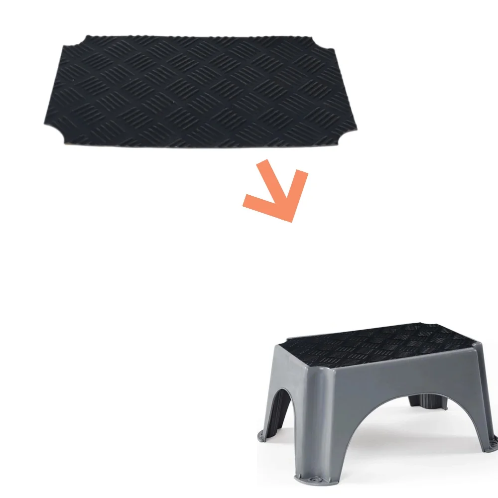 Rubber Step Stool Mat Step Mat Anti Skid With Adhensive Backing For Magnum Fiamma Caravan Motorhome RV Step Stool Accessories
