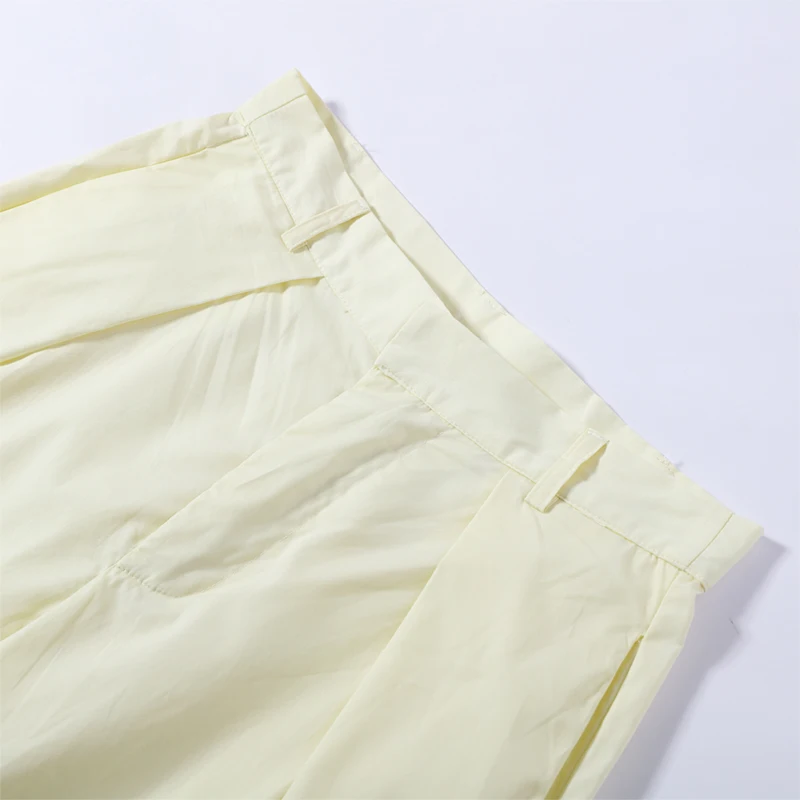 Korsett-Tops und Plissierte Hosen Sets für Damen, Sexy Spaghetti-Träger, Schulterfreies Ärmelloses Top mit Unregelmäßigem Saum und Weiter Hose, Neu – Detail 5