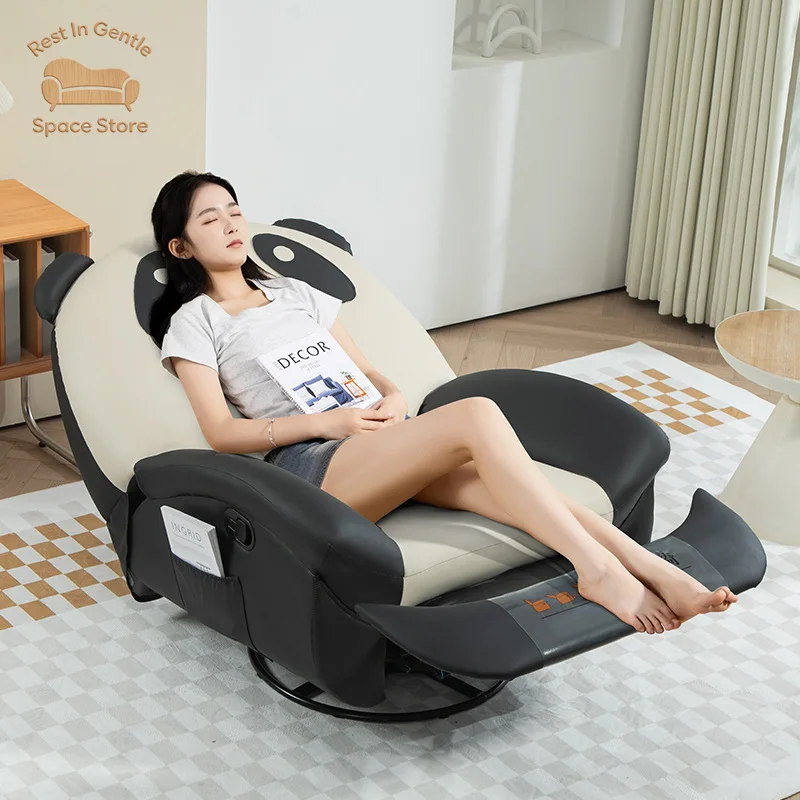 Lazy sofa reclining and sleeping Internet celebrity bear single sofa home living room electric chair leisure chair
