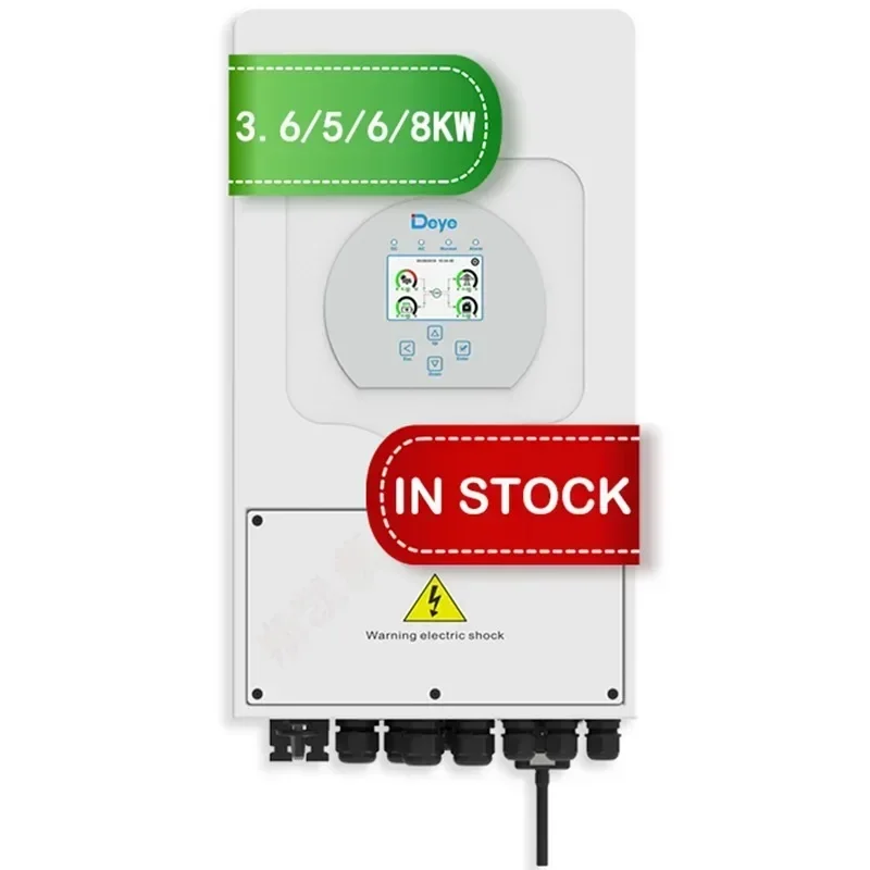 Ningbo Deye Hybrid Inverter 3.6kw 5kw 6kw SUN-6K-SG03LP1-EU 2 MMPT Pv System Solar Hybrid on Off Grid Inverters