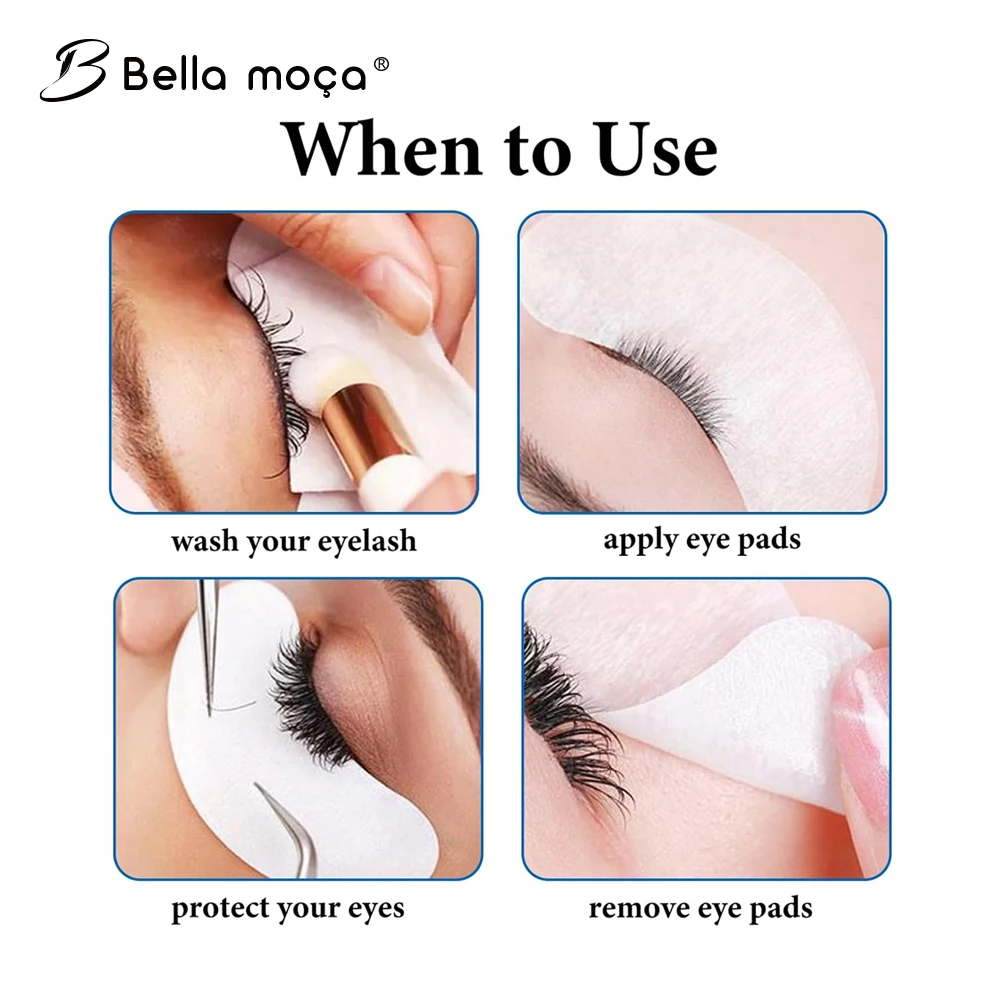 Toppe per occhi stile U per estensione ciglia 100 pezzi sotto i cuscinetti per occhi Trucco ciglia Patch punta stickkeads per forniture per estensione ciglia