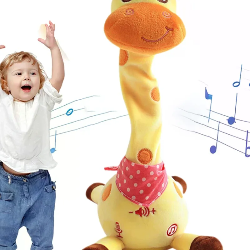 

Dancing Talking Giraffe Toy, Stuffed Animal Baby Toy Repeating What You Say, Glowing Musical Giraffe With Children's Songs Gifts