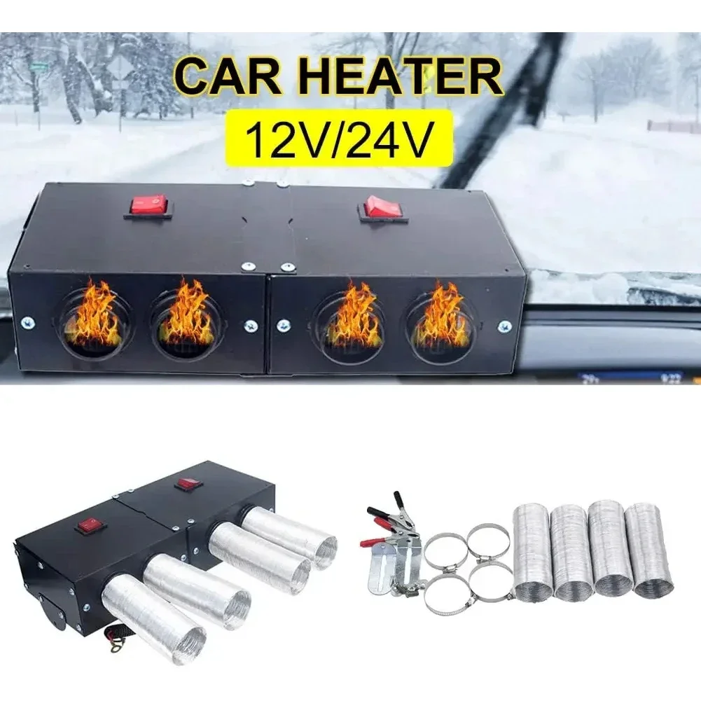 

Обогреватель для защиты от запотевания лобового стекла, 500 Вт, автомобильный обогреватель, зимние путешествия, 8 А, натяжение тока, быстрая разогрев, 5 минут, АБС-пластик и железная конструкция