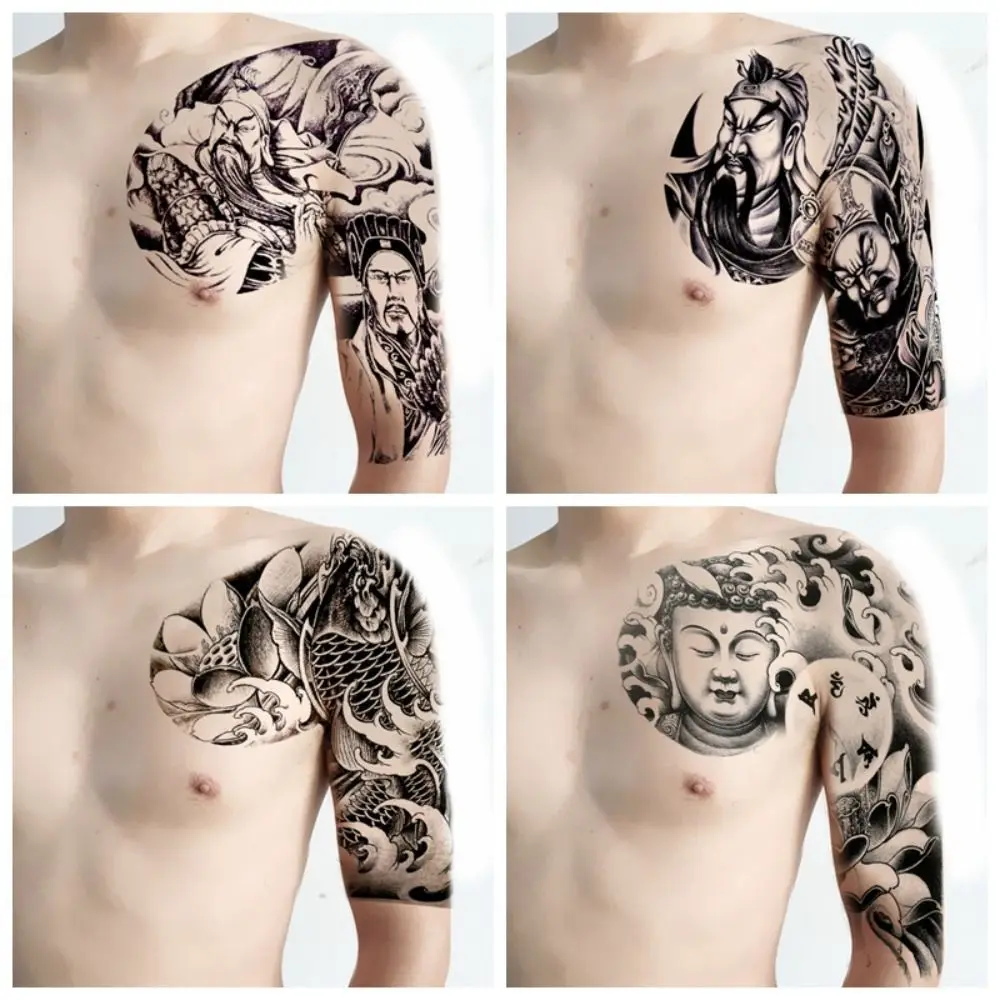 

Dragon Fake Tattoo Sticker Durable Colorful Half Nail Tattoo Sticker Personalized Long Lasting Temporary Tattoo Sticker Women