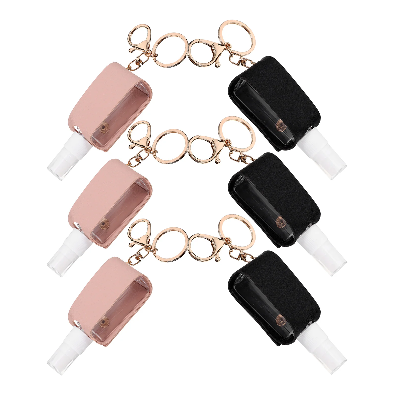

6pcs Refillable Hanging Bottle Covers Hand Travel Sub-Packing Lotion Empty Bottles Leakproof Lightweight Small Perfume