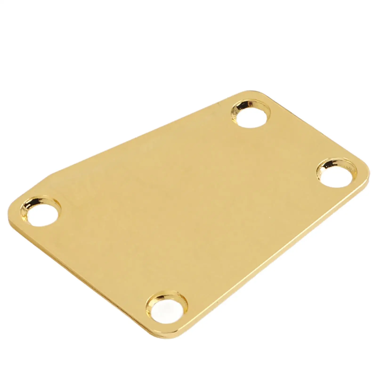 Guitar Neckplate Metal Trapezoidal Electric Neck Plate with Screws for Bass for replacement 