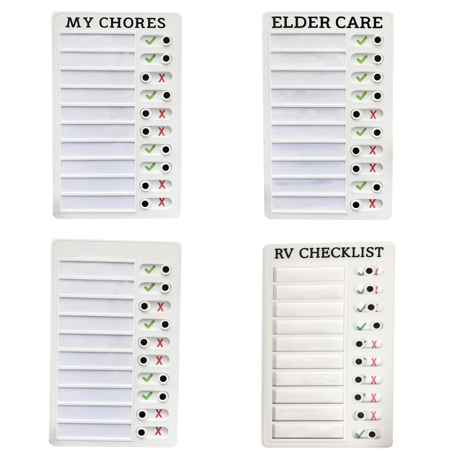 Portable Chore Chart To Do List Checklist Board Detachable DIY Message Home Travel Planning Reminder Chart With 10 Replaceable