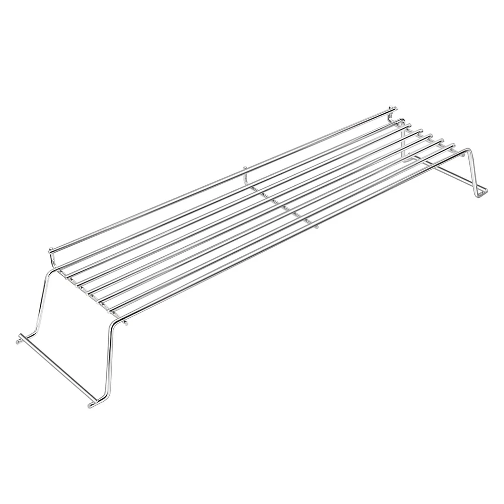 Silver Stainless Steel Warming Rack 65054 For Weber Q300 Q320 Q3000 Q3200 2 Gas Grill Outdoor BBQ Cooking Utensil Tool