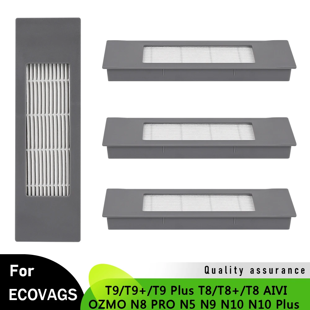 Замена фильтра Hepa для Ecovacs T9/T9 AIVI/T8/T8AIVI/MAX N8 Pro/T5/N5 N9 N10 Plus, аксессуары для подметального робота, фильтр из хлопка Замена фильтра Hepa для Ecovacs T9/T9 AIVI/T8/T8AIVI/MAX N8 Pro/T5/N5 N9 N10 Plus, аксессуары для подметального робота, фильтр из хлопка