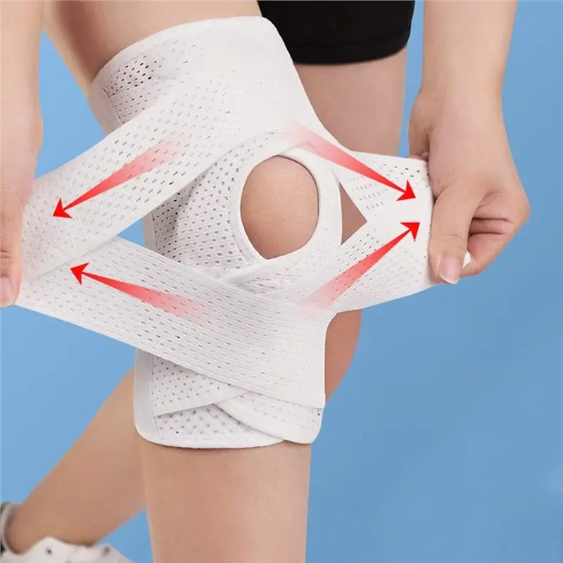 【TRAVEL ESSENTIAL】Elastic Sports Kneepad Men Women Pressurized Knee Pads Support Joints Protector Fitness Brace L Size