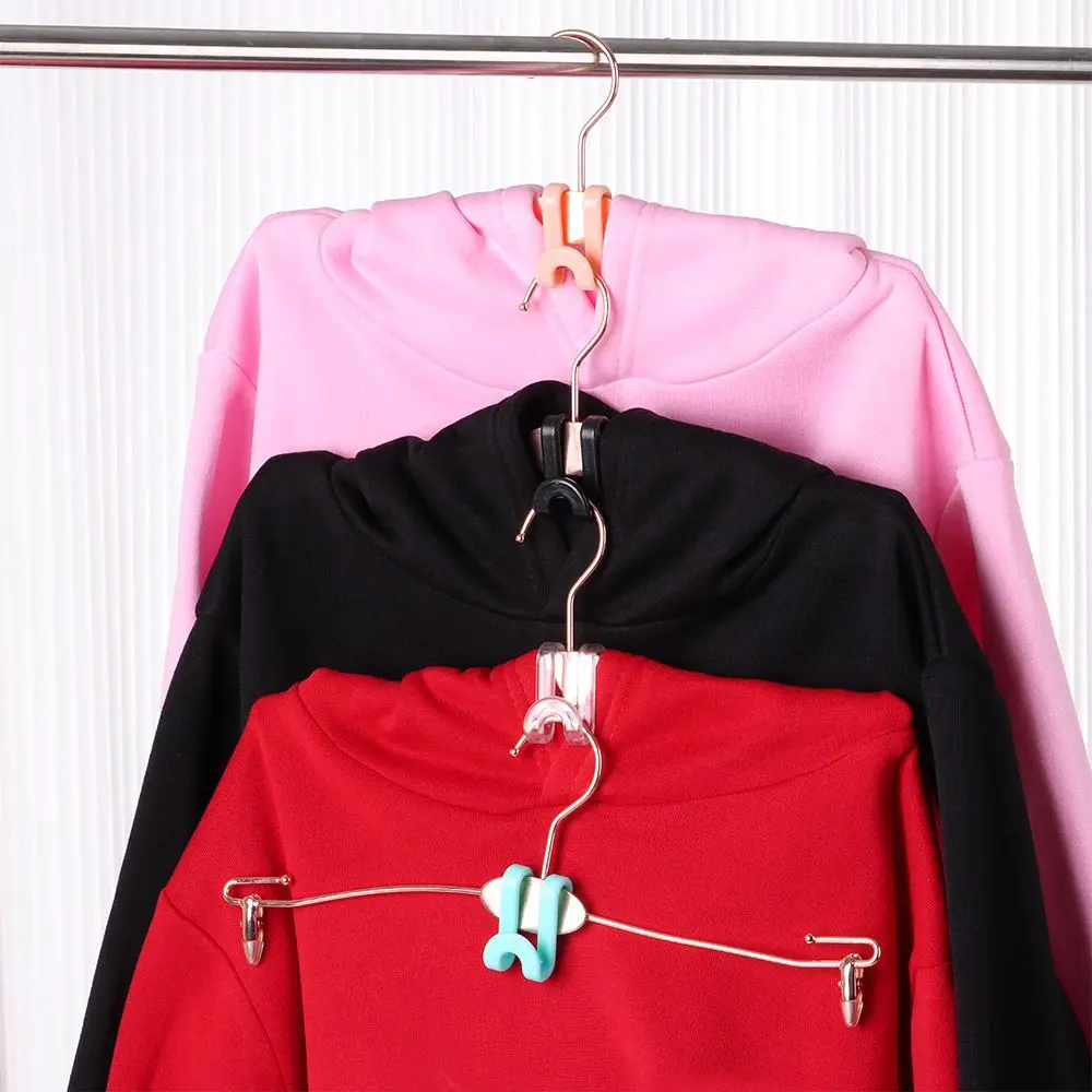 1/6/12Pcs Mini Clothes Hanger Connector Cascading Hook Wardrobe Closet Linking Hooks