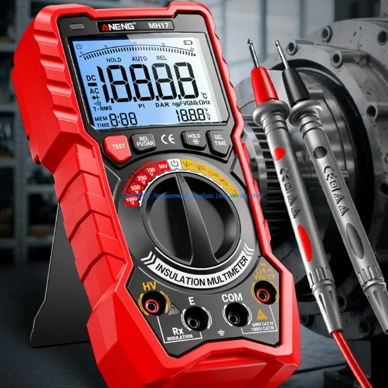367D Digital Multimeter Transistors Tester Electrical NCV Test Meter TrueRMS