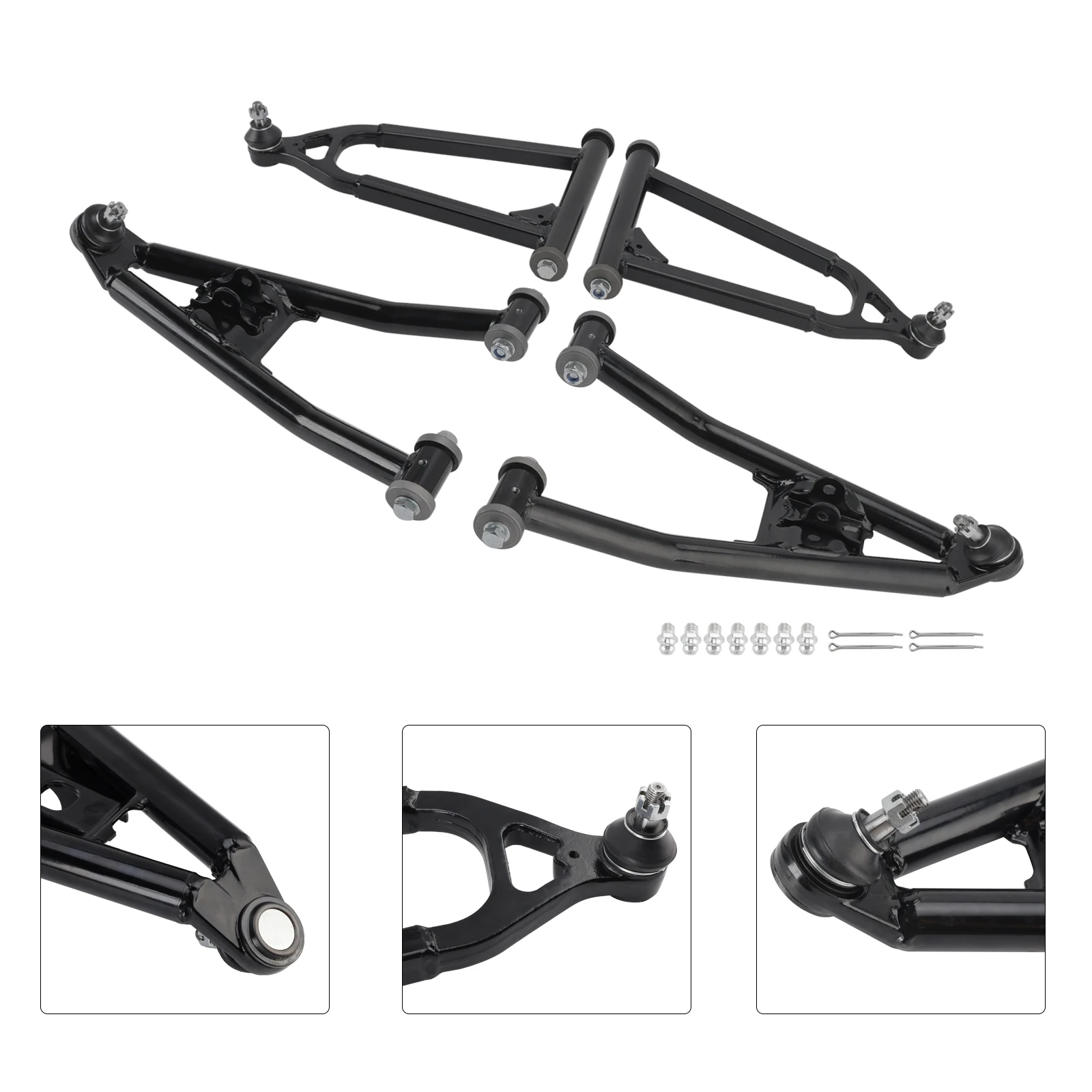 Topteng Front Control Arm A-Arms Kit Upper&Lower For Yamaha Raptor 700 Yfm700R 2006-2023 YFM700 2011-2012 YFM 700R 2009 2011