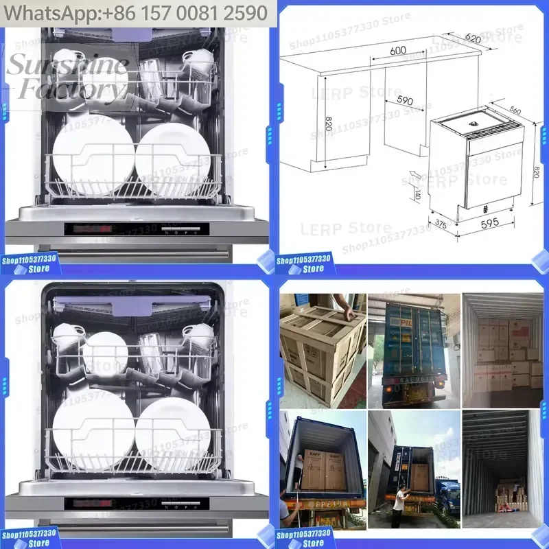 Fully Integrated Dishwasher 7 Wash Programs 12 Place Sett. Fully Built-in Dishwasher