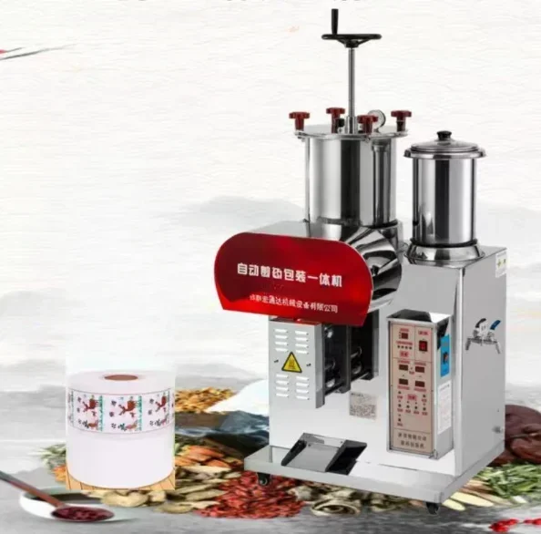 Estoque disponível tamanho de pote de alta pressão extração chinesa de ervas equipamento de automação pequeno