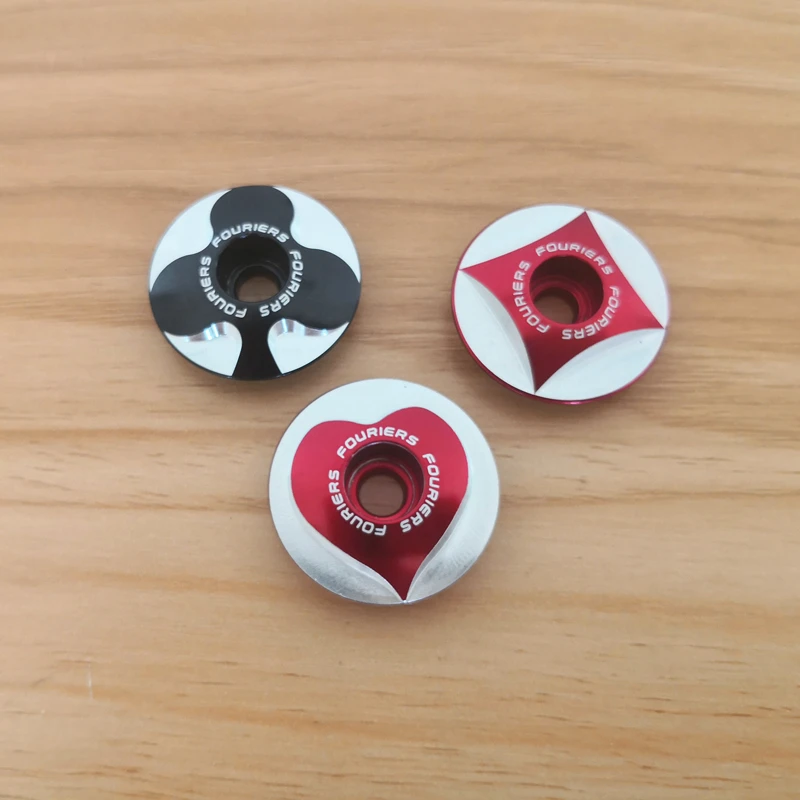 FOURIERS Bicycle Cycling MTB 6061 Aluminum alloy CNC Stem Top Cap Cover Headset With Screw