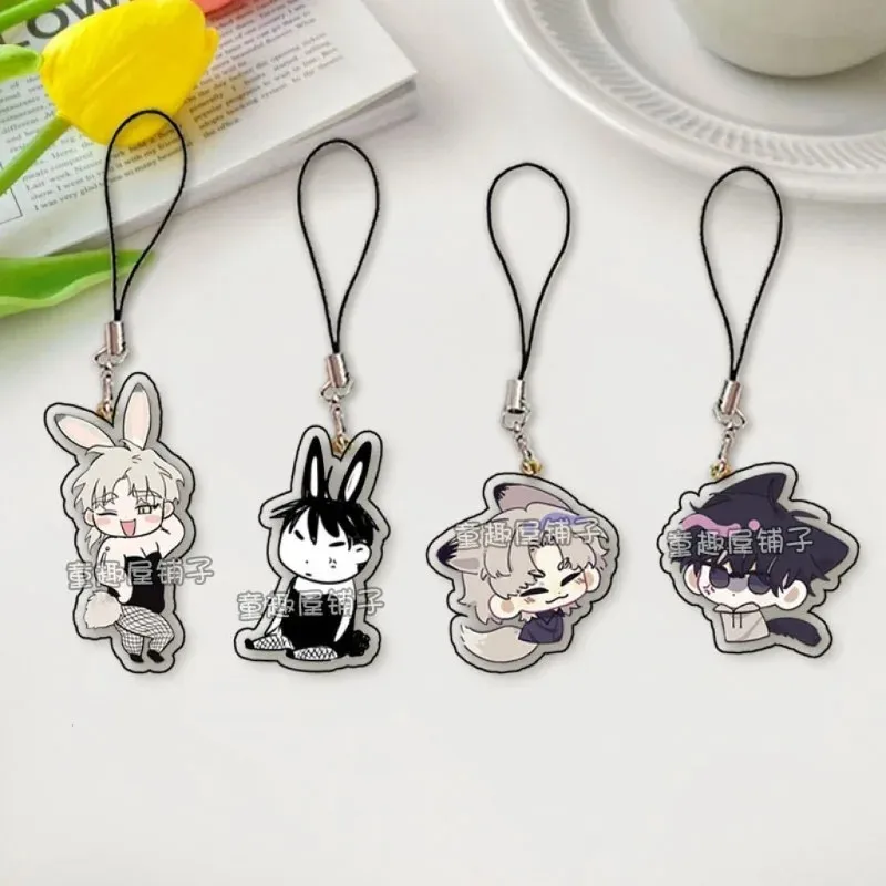 

Low Tide in Twilight Anime Phone Lanyard Yeo Taeju Kim Euihyun Rope Lariat Acrylic Pendant Ornament Korean BL Manhwa Collection