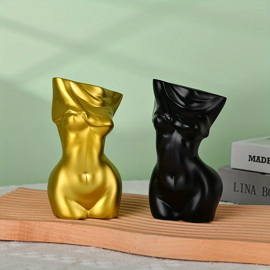 Body vase feminine form | Body shape vase | Decorative body statue | Unique female body vase | Women\'s body vase | Ceramic incen