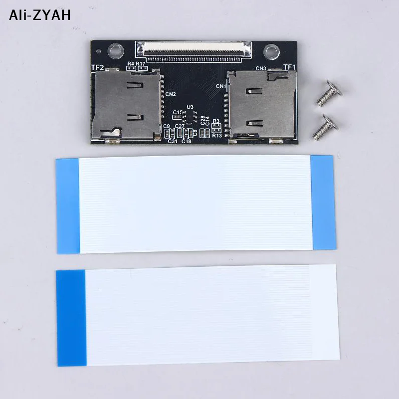 【YAH】Dual-TF-Karte, Speicherkarte mit CE-Schnittstelle, Verbindungskarte, Erweiterungskarte für Computer, Industriesteuerungsmaschine, VCR, NAS