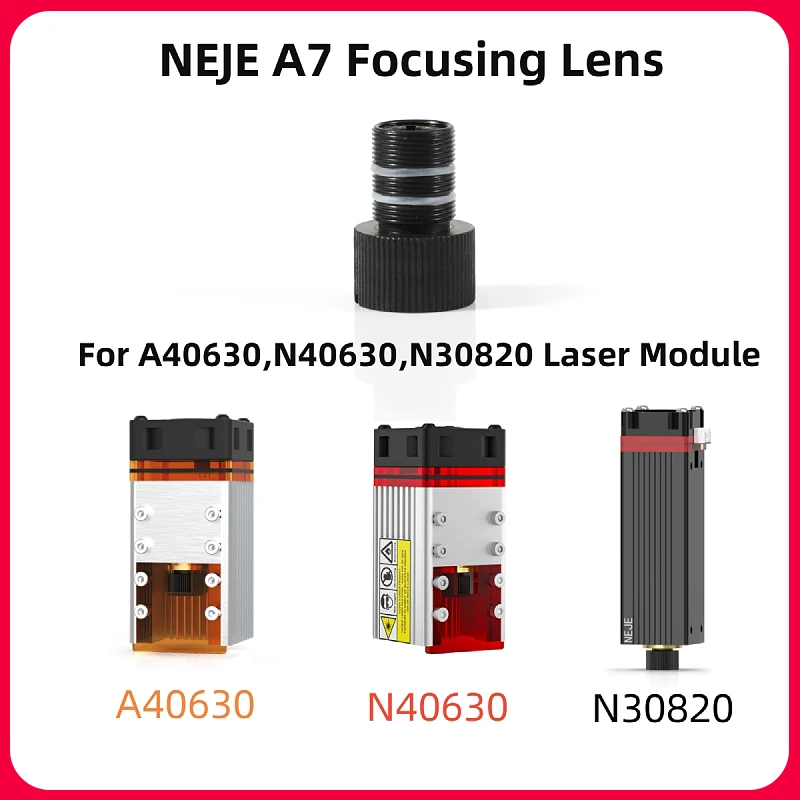 

NEJE A7 Focusing Lens Collimating Coated Replacement Glass Lens for NEJE N30820/ N40630/ A40630 Laser Module