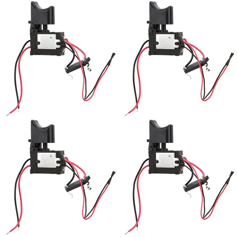 

【HOUSEHOLD GOODS】4X 7.2V- 24V Drill Speed Controller Drill Switch Lithium Battery Cordless Drill Speed Control Trigger Switch Wi