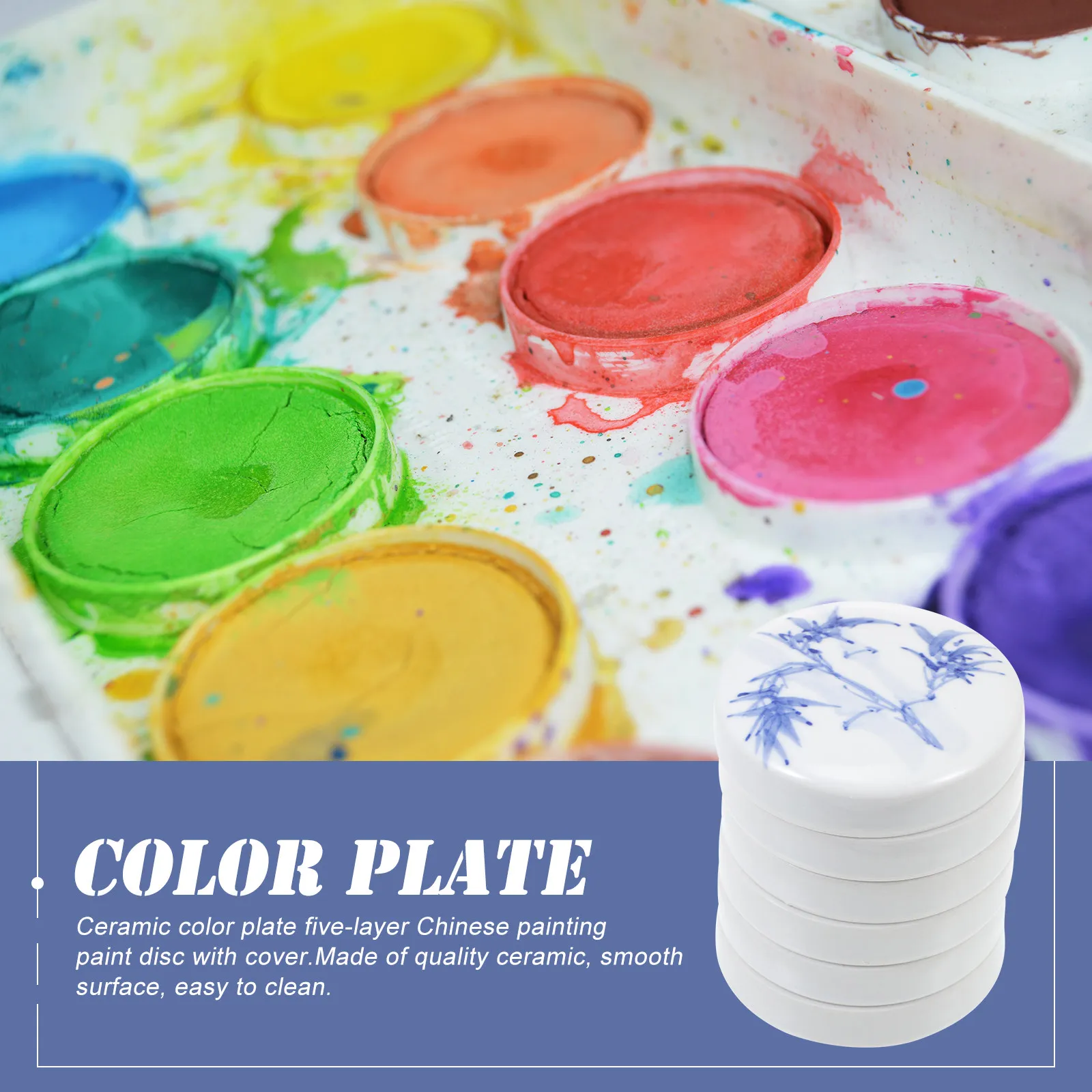 set-premium-di-5-vassoi-impilabili-in-ceramica-per-miscelazione-colori-per-acquerello-gouache-acrilico-olio-e-tempera-per-artisti-e-studenti