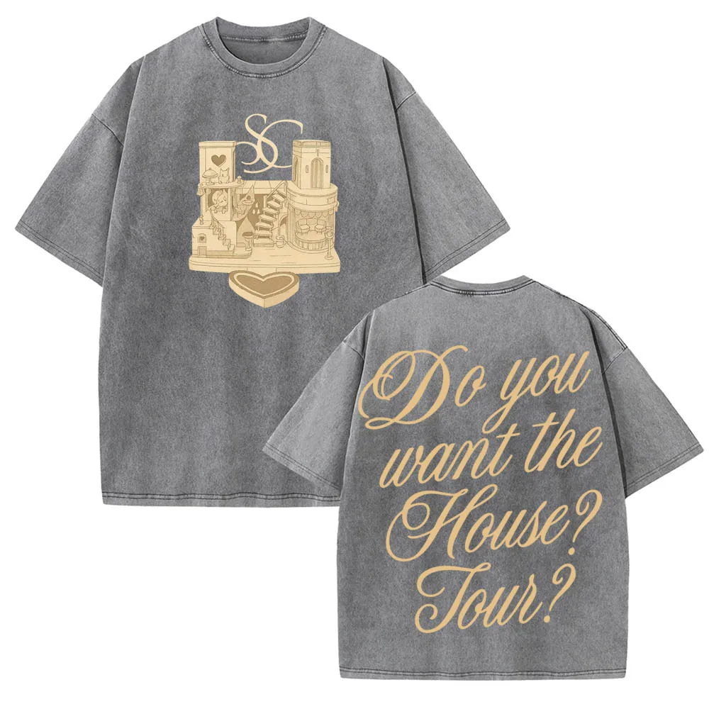 قميص سابرينا كاربنتر هاوس تور 2025 للفتيات تي شيرت قطني صيفي #6