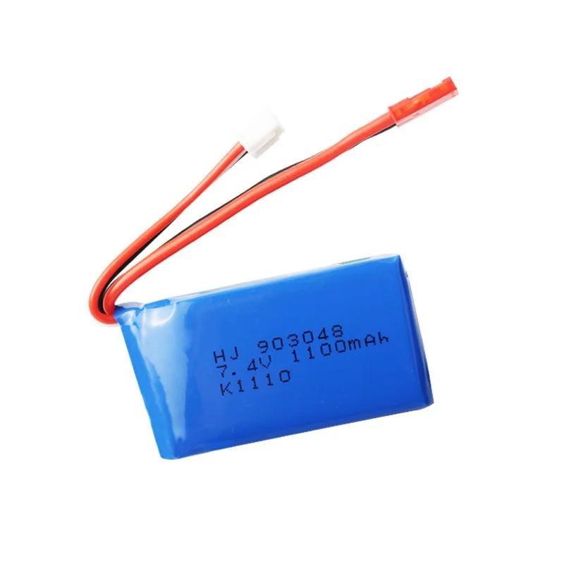 Липо-аккумулятор 7,4 В, 1100 мАч для Wltoys A949 A959 A969 A979 K929 Аккумулятор 7,4 В 1100 мАч 25c Lipo Батарея для RC Wltoys Автомобили Запчасти