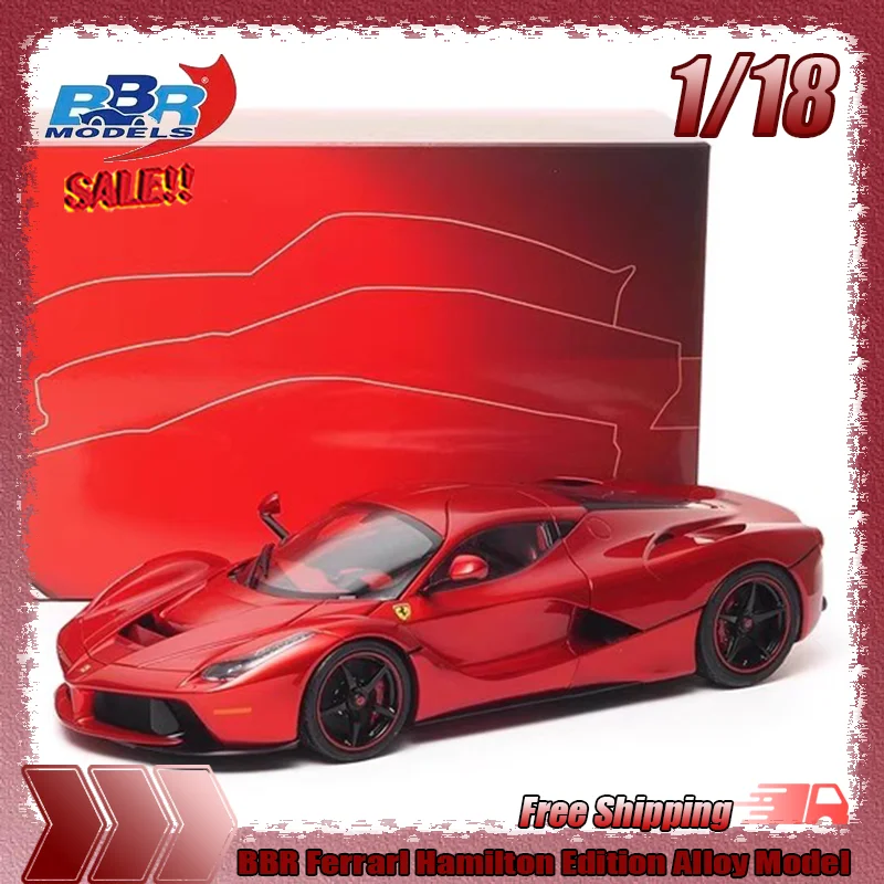 

New In Stock Bbr 1:18 Ferrarl Hamilton Edition Simulation Full-Open Alloy Diecast Miniature Car Model Collection Gift Decoration